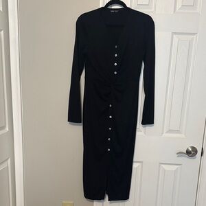 Twist Front Midi Dress - Size S